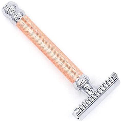 Maquinilla de Afeitar Parker 63C de Cabezales Abiertos en Oro Rosa