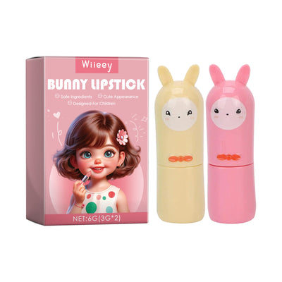 Bunny Lipstick, Easy Clean Lip Gloss Lip Oil Children's Play House Toy Lipstick - Korvel