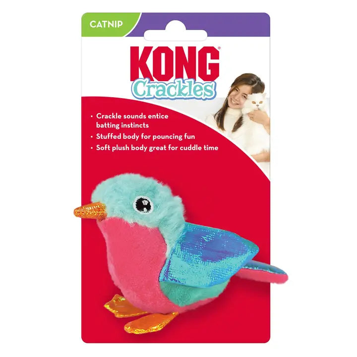 Juguete de Catnip Kong Crackles Tweetz Bird para Gatos - Multicolor