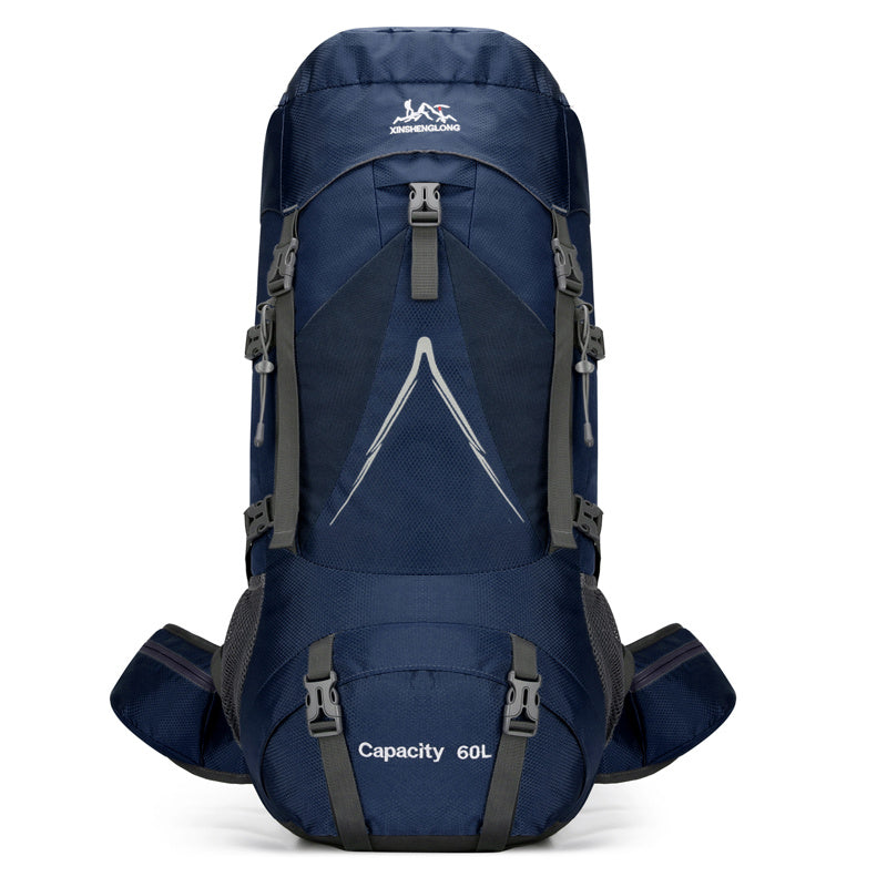 New Backpack Outdoor Hiking Bag 60L Large Capacity Nylon Travel Camping Hiking Backpack - Korvel