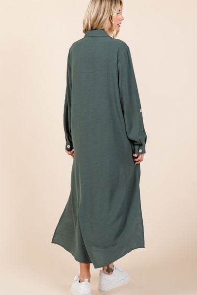 Airflow V-Neck Long Sleeve Maxi Dress for Women