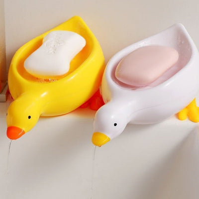 Cute little yellow duck soap box draining toilet sink new soap box - Korvel