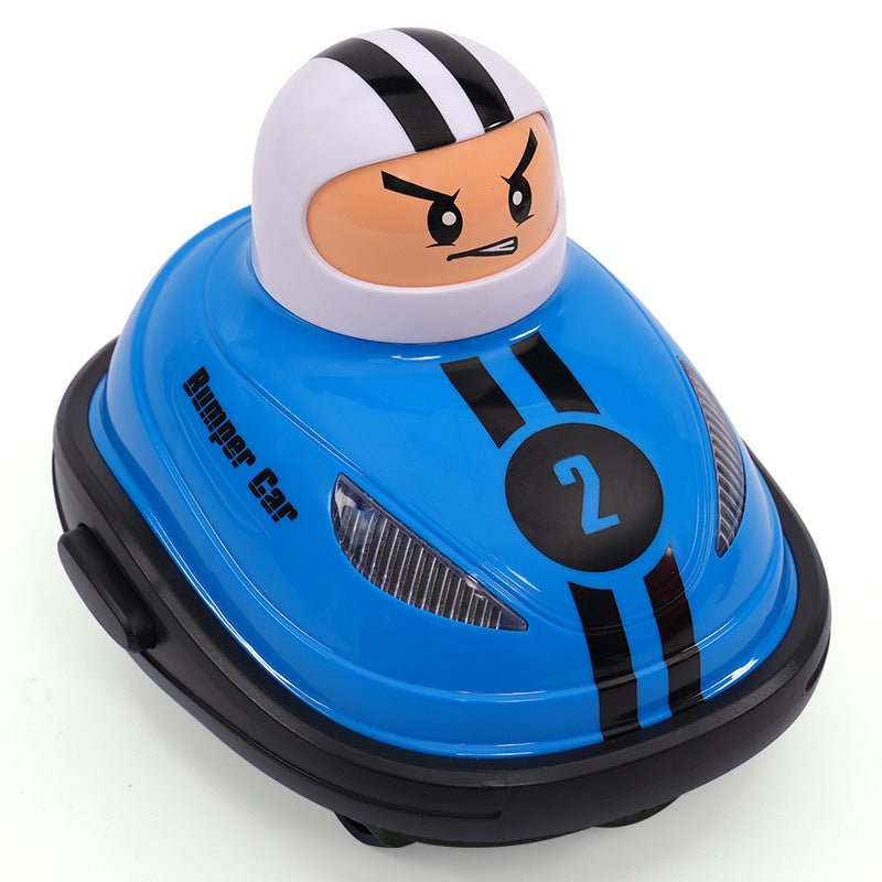 Children's cartoon mini remote control bumper car two player battle drifting catapult kart boy toy - Korvel