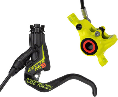 Palanca de freno de disco Magura MT8 Raceline - Hidráulica delantera/trasera - Negro/Amarillo neón