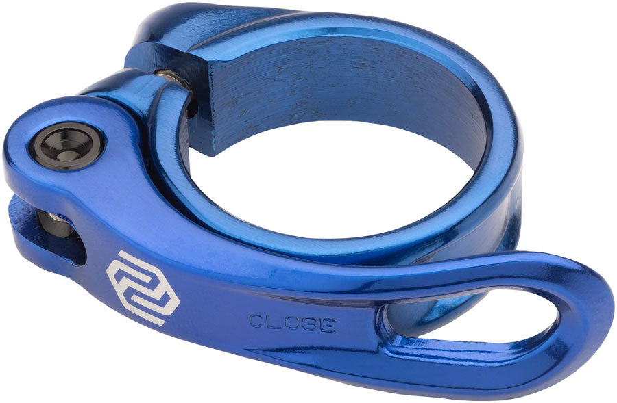 Abrazadera de Sillín Promax QR-1 - 31.8mm Liberación Rápida Azul
