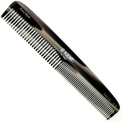 Kent 7.5 Graphite Gray Fine and Wide Tooth Handmade Comb