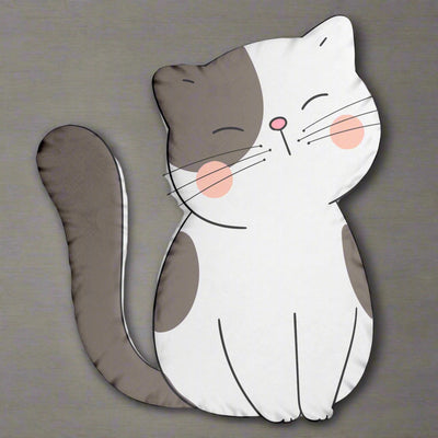Charming Kitty Shaped Pillow