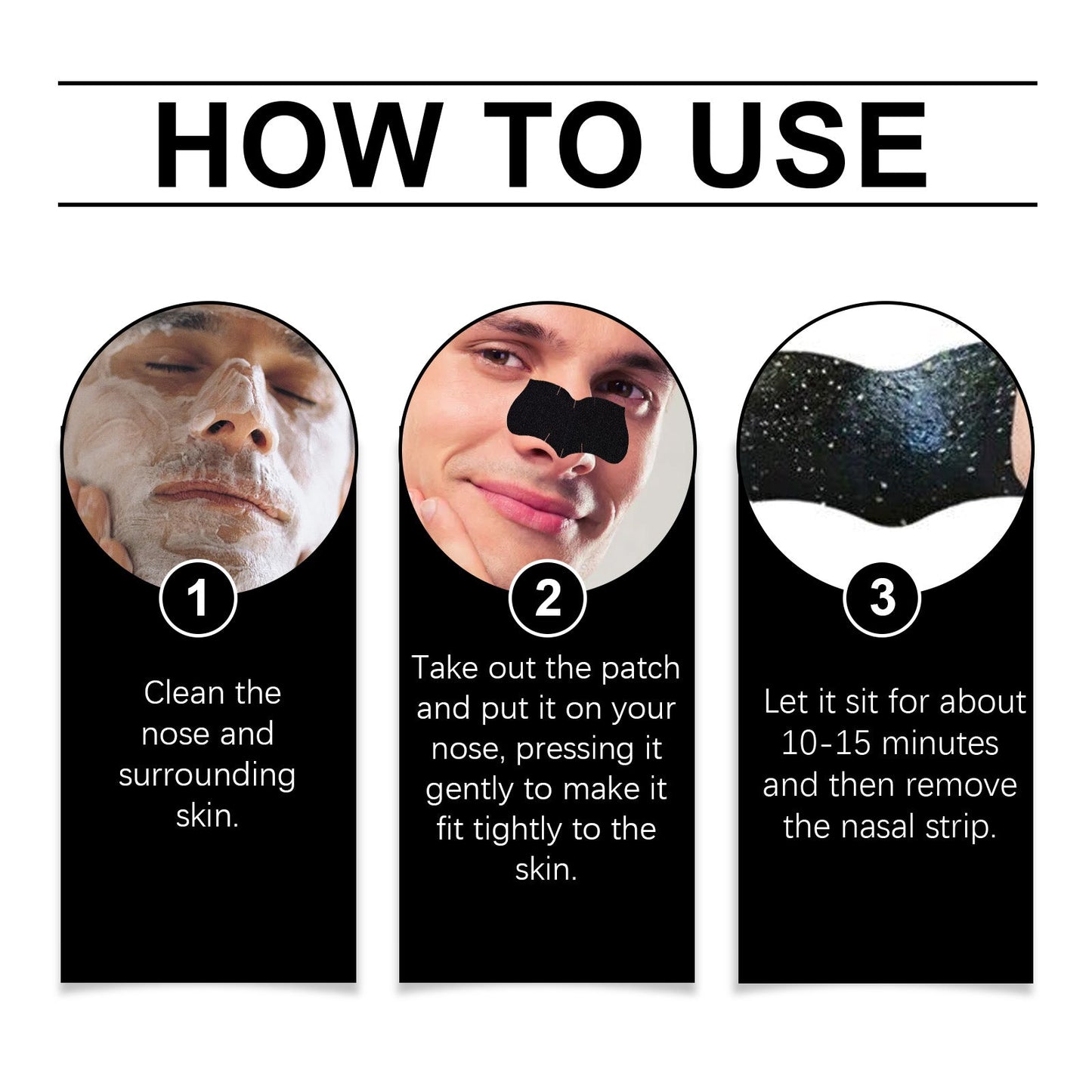 Men's Blackhead Pore Patch for Gentle Pore Cleansing