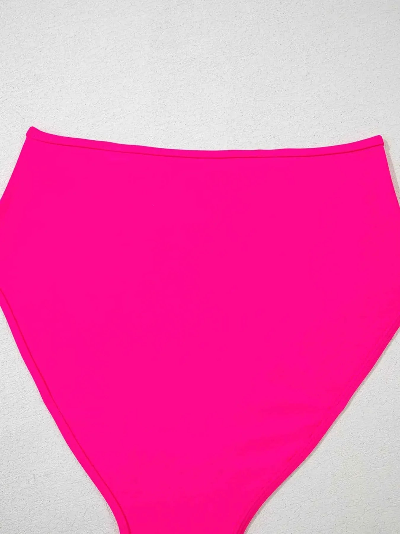 Tankini 2 pièces à contrôle du ventre froncé