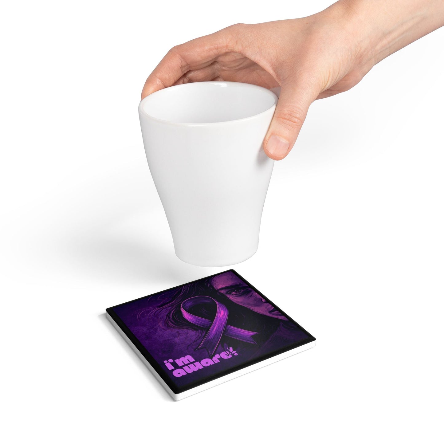 Ensemble de sous-verres en ruban de sensibilisation à l'épilepsie
