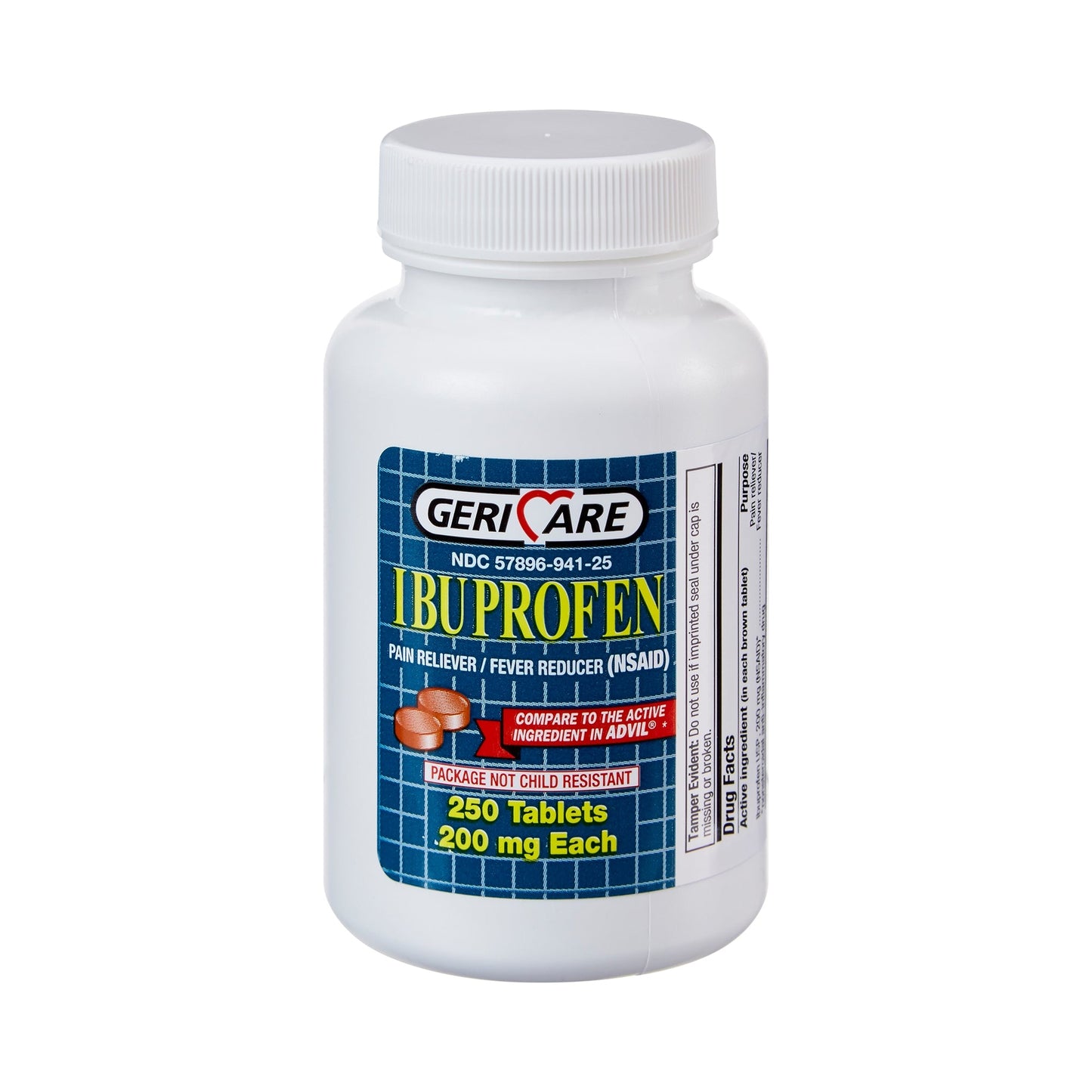 Geri Care Ibuprofeno 200 Mg - 200 Tabletas para el Alivio del Dolor