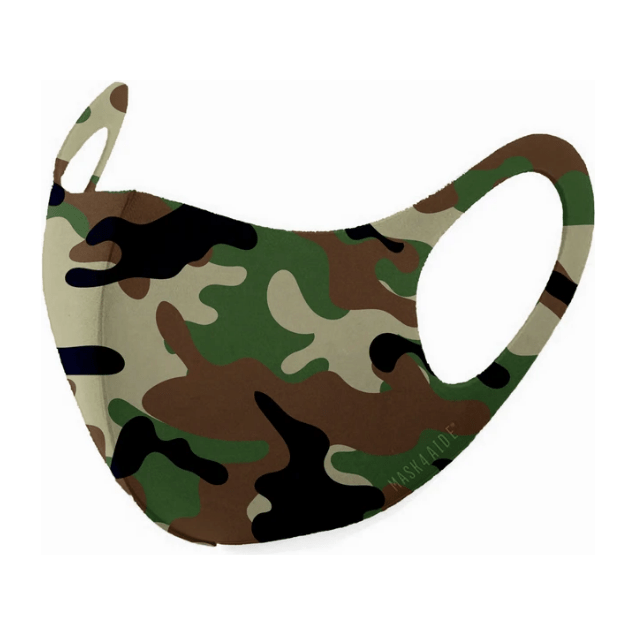 Masque Réutilisable Unisexe Mask4Aide - Design Camouflage