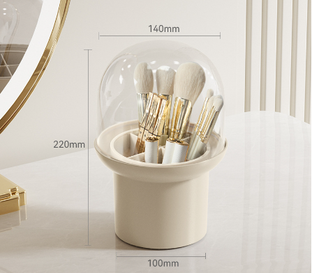 Elegant Dustproof Makeup Brush Storage Tube