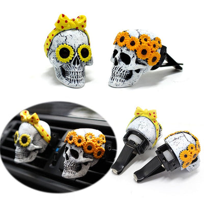 Ghost Head Set Aromatherapy Resin Plugin Car Aromatherapy Decoration - Korvel