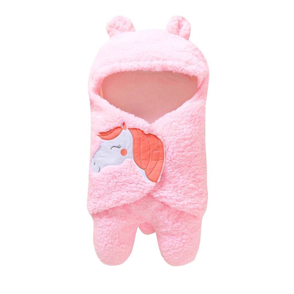 Jumpsuit en Une Pièce pour Bébé avec Couverture Chaude en Dessin Animé Mignon