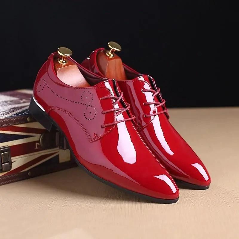 Chaussures de ville en cuir décontractées pour hommes
