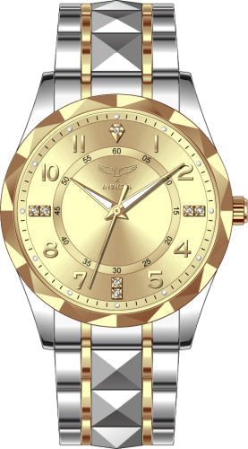 Invicta Men's Specialty Watch - Gold Dial & Stainless Steel