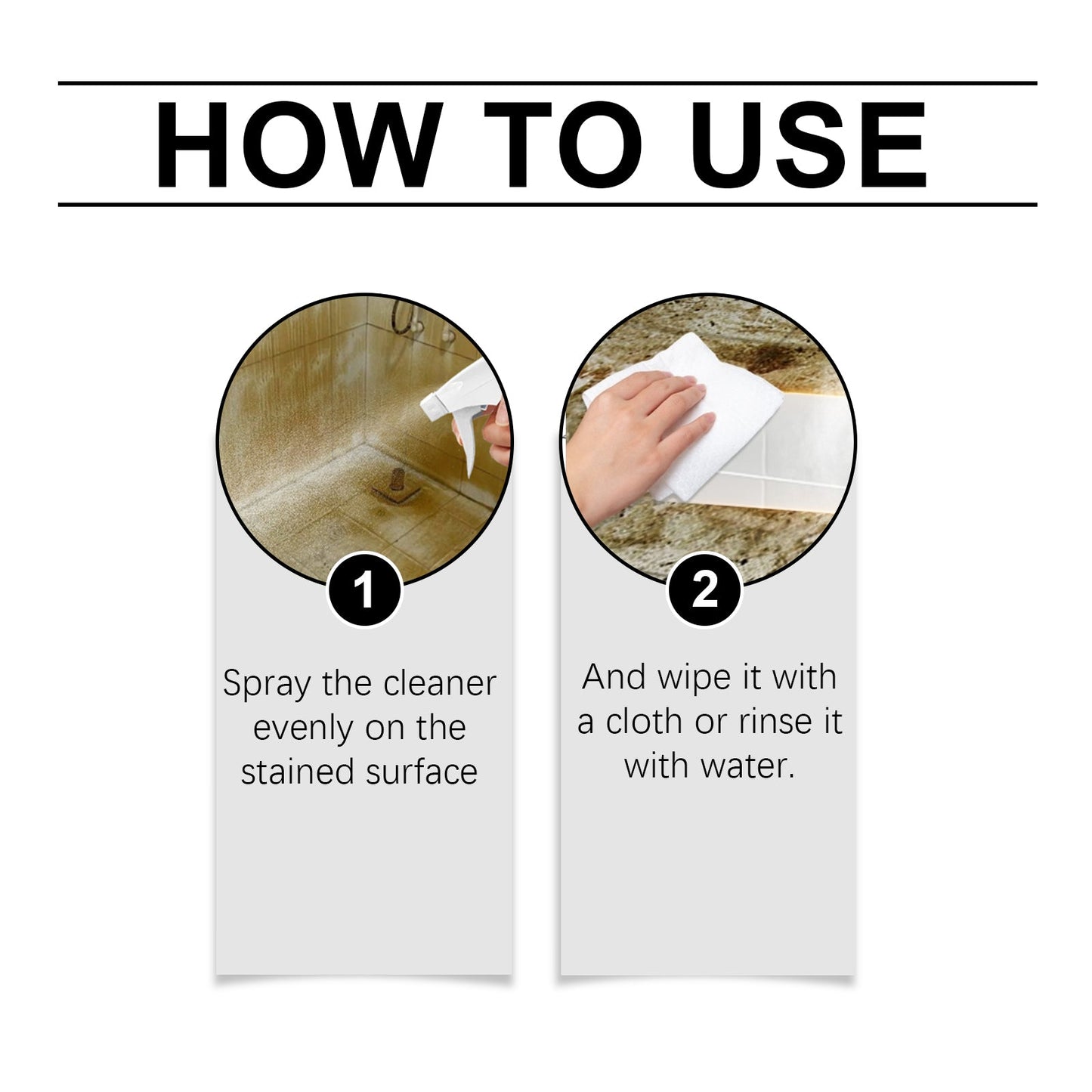 Glass Tile Cleaner Bathroom Glass Door Bathtub Tile Crystal Clear Stain Cleaner - Korvel