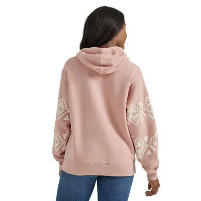 Stylish Pink Aztec Hoodie for Women | Wrangler - Korvel