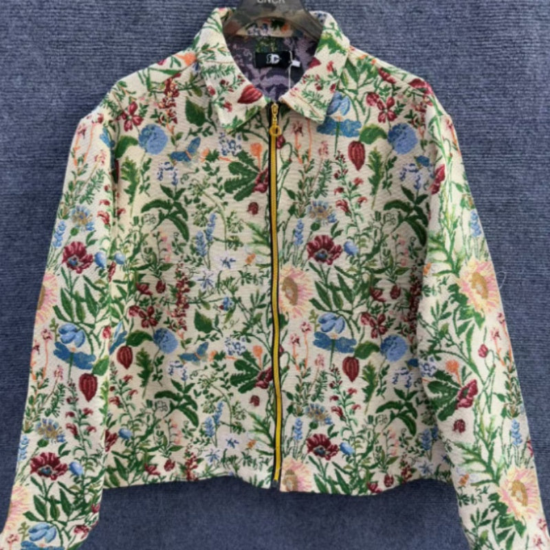 Camisa Casual de Manga Larga Impresa