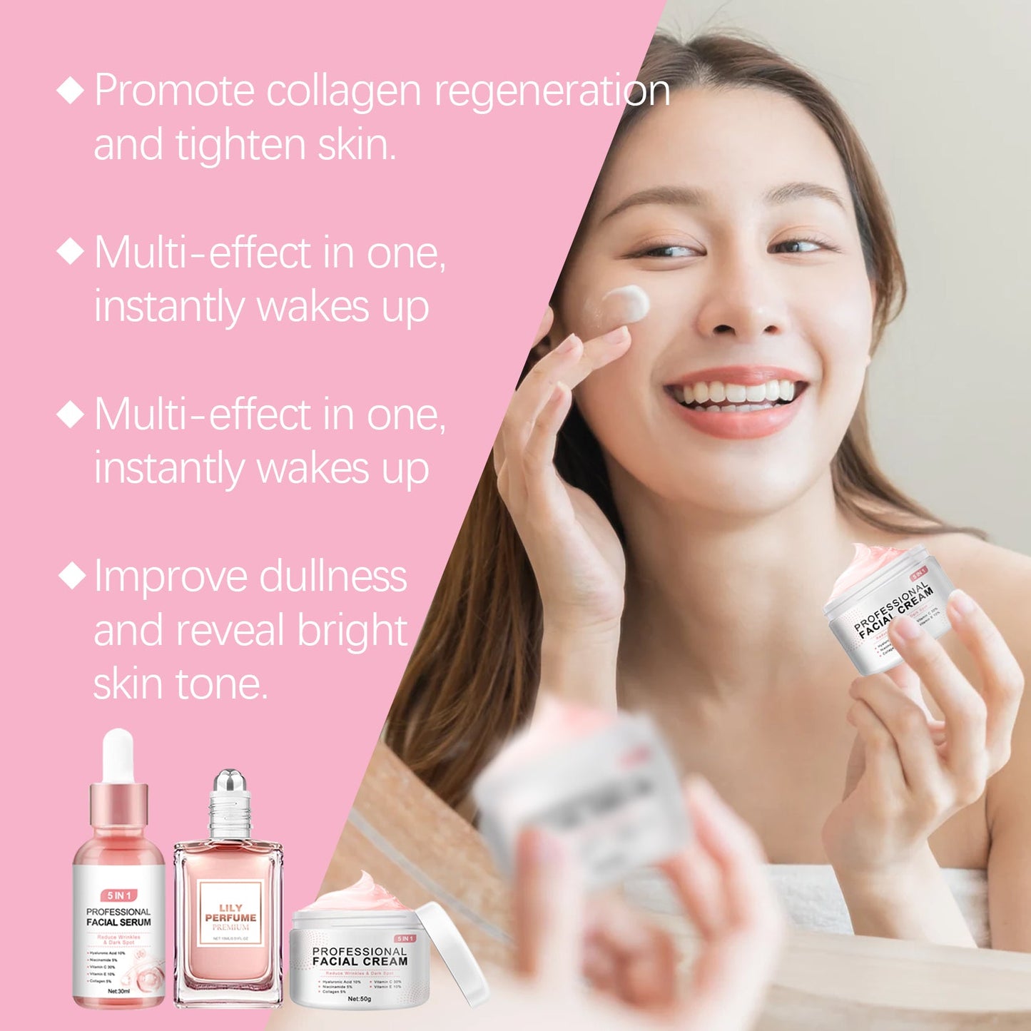 Pink Romantic Pleasure Skin Care Gift Box