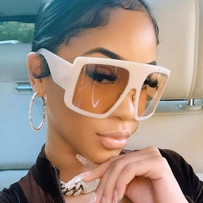 Gafas de sol retro de gran tamaño para los que marcan tendencia