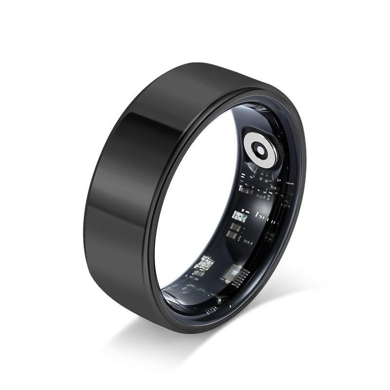 Health Smart Titanium Steel Ring Waterproof Blood Pressure Oxygen Sleep Movement Tracking Multi-Function Ring High-Tech Pair Ring - Korvel