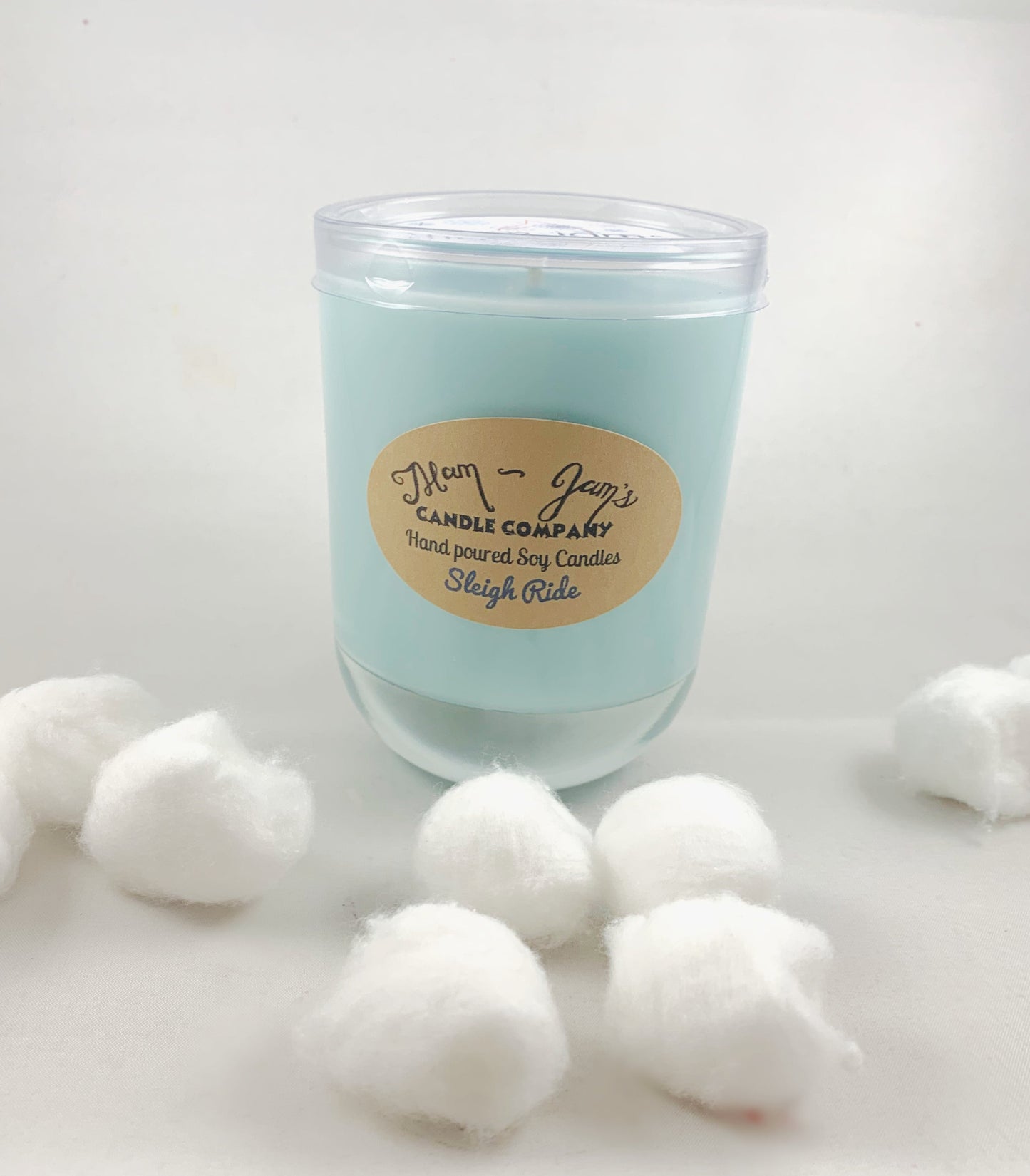 Sleigh Ride Soy Candle – Cozy & Festive Holiday Scent | Mam Jam’s - Korvel
