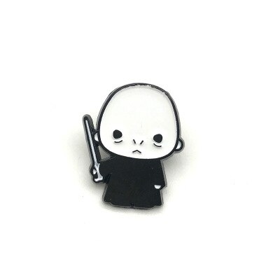 Harri Potter Wizard student Enamel Pin Brooches Cartoon Creative Metal Brooch Pins Denim Hat Badge Collar Jewelry - Korvel