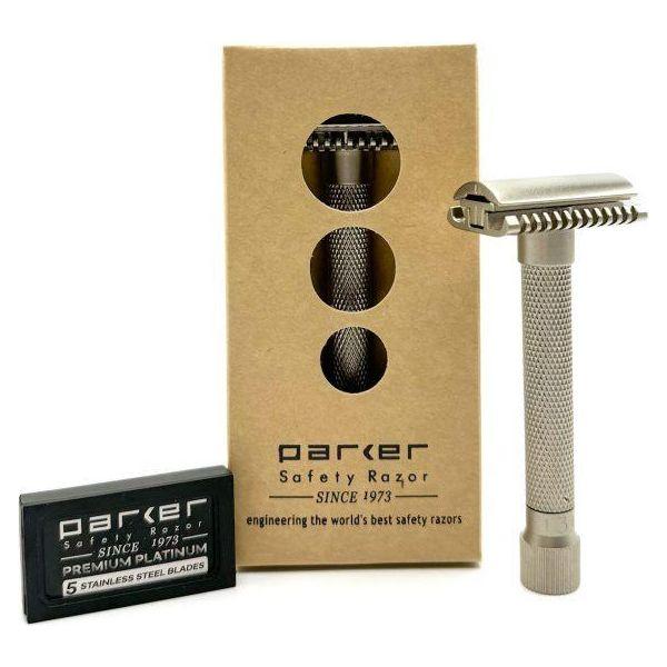 Razor de Seguridad Ajustable de Peine Abierto Parker Variant - Cromo Satinado
