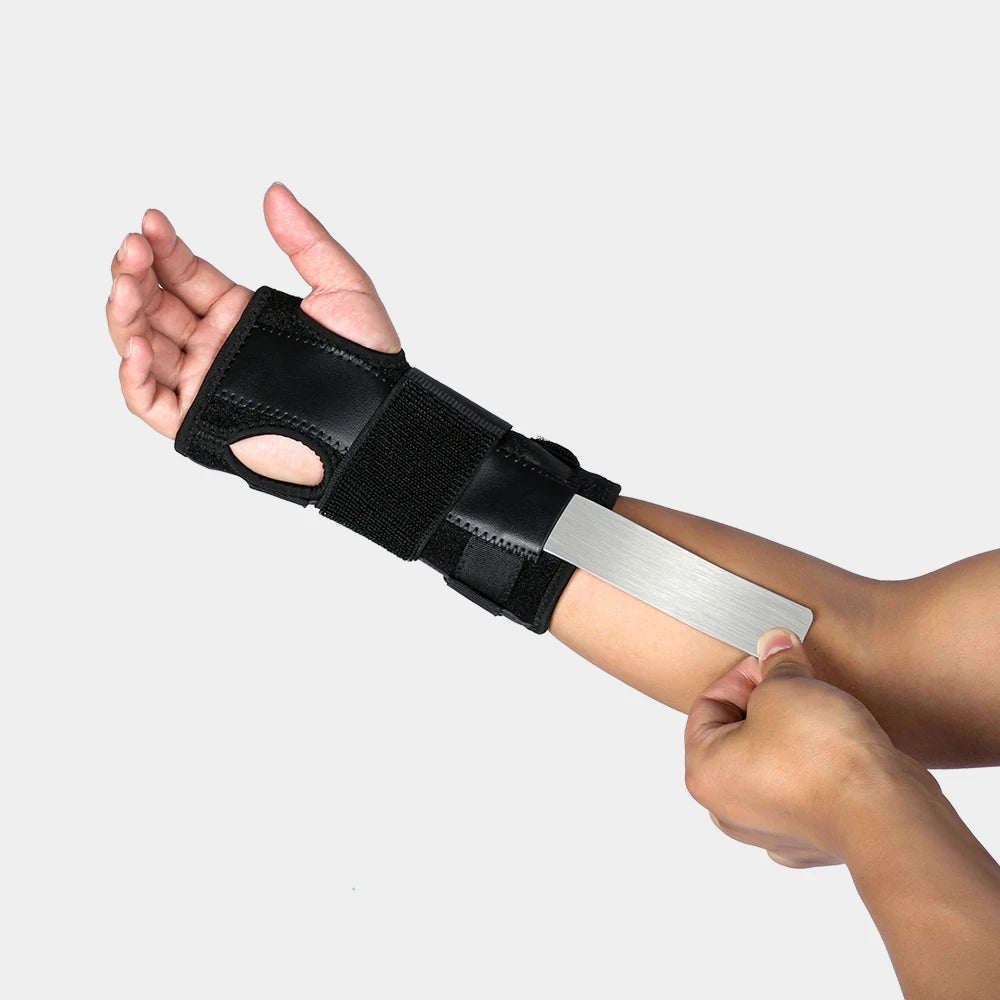 Basketball sports aluminum plate support hand pressure strap mesh breathable and anti damage protective equipment - Korvel