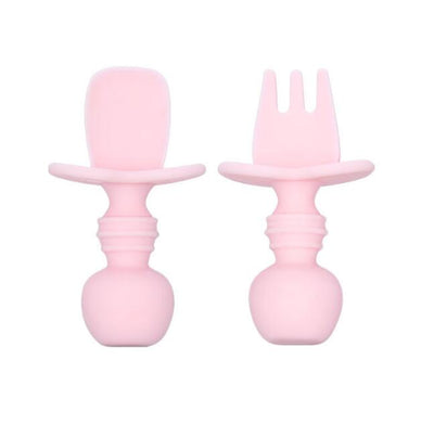 Children's Tableware Baby Dishes Set Silicone Fork Spoon Set - Korvel
