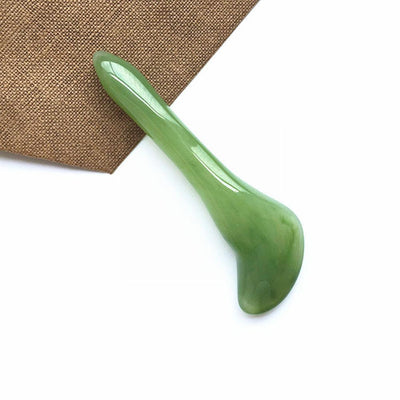 Ensemble de rouleau facial en jade naturel et de masseur Gua Sha