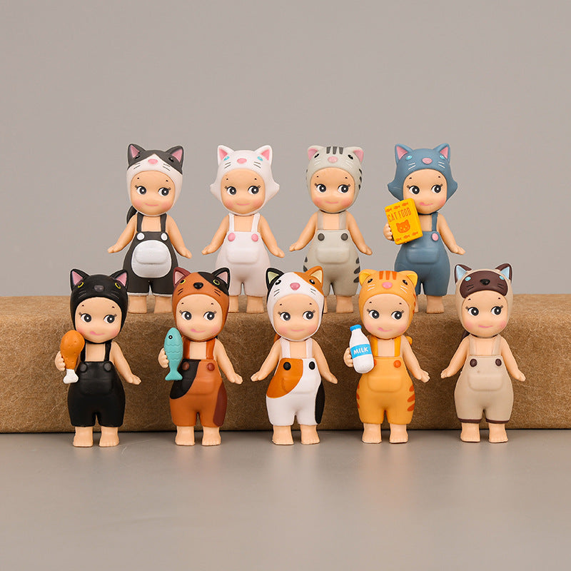 9 Cute Cat Dolls with Meow Angel Doll Handheld Anime Cartoon - Korvel
