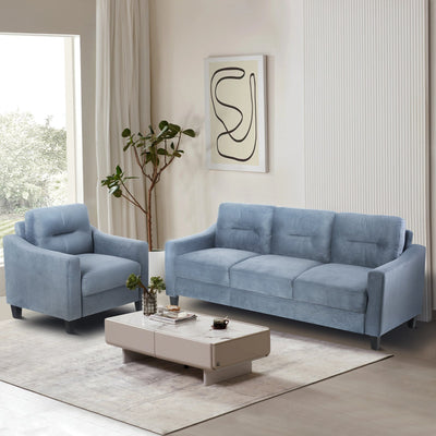 Premium Gray Chenille Sectional Sofa for Small Spaces