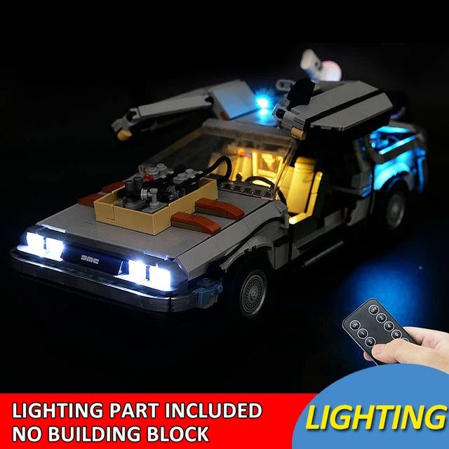 Kit d'éclairage LED pour LEGO 10300 Retour vers le futur DeLorean