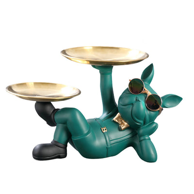 Cute French Bulldog Resin Figurine, Perfect for Table Decoration - Korvel