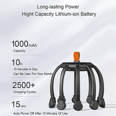 New arrival vibrating head massage 360 degree head massager 10-Motor electric scalp massager - Korvel