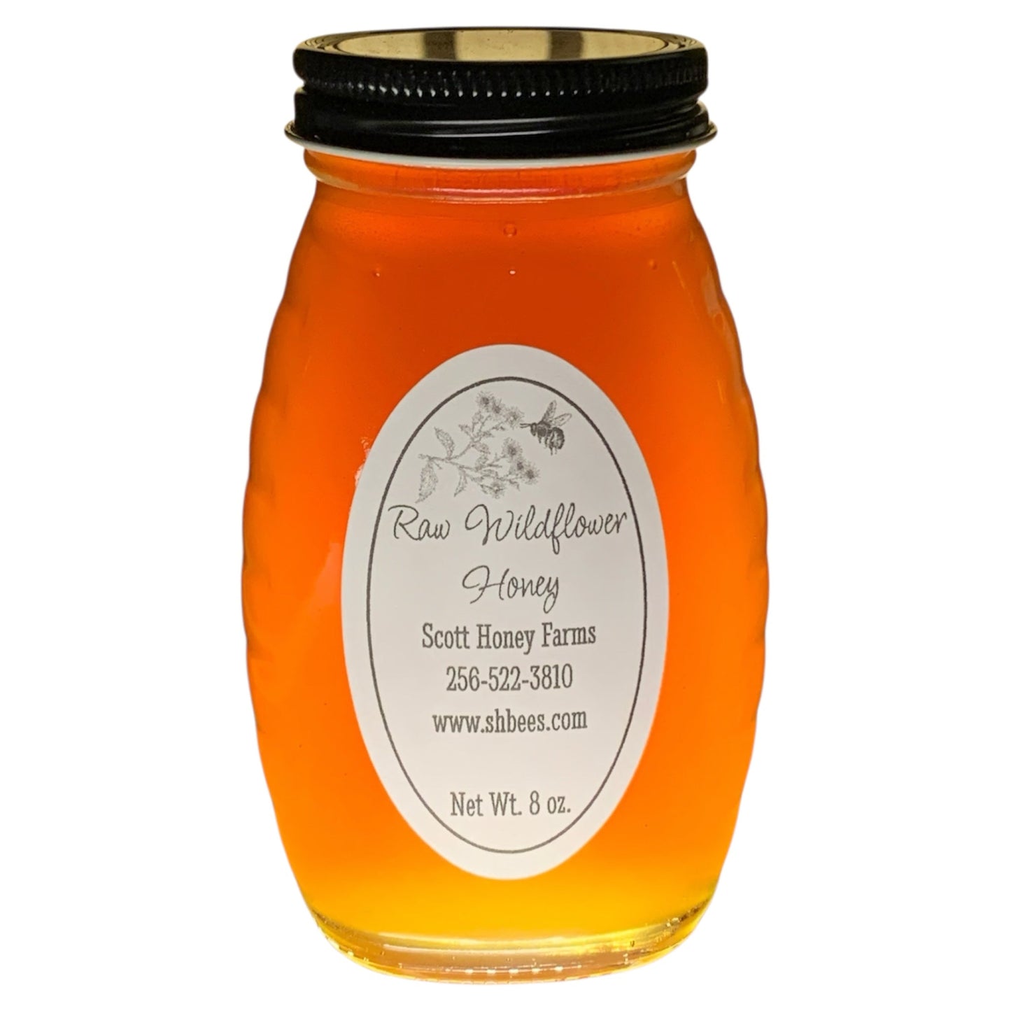 Premium Raw Wildflower Honey - 8 oz.