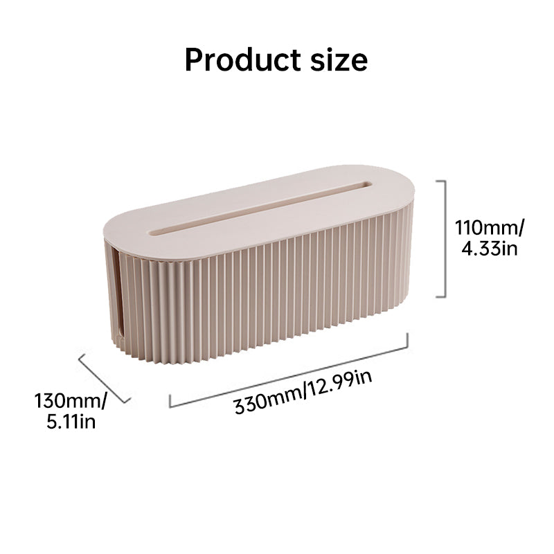 Cable management organizer box, an accessory for power strips and home - office power cables - Korvel