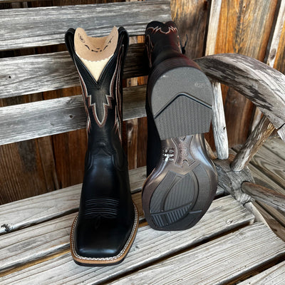 Ariat Men's All-Black Plano Cowboy Boots - Korvel