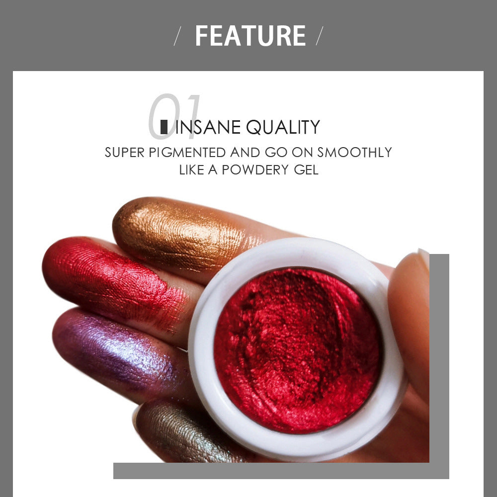 HANDAIYAN Makeup Eye Shadow Monochromatic Polarized Pearlescent Non-Smudge Eye Shadow Cream Easy To Color - Korvel