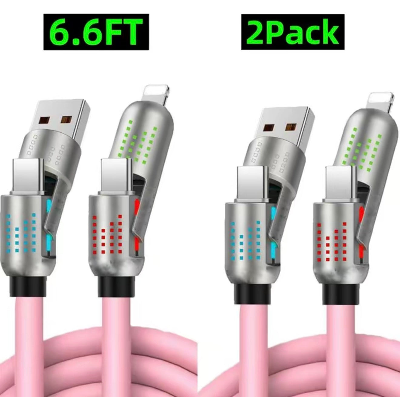 Câble USB 4-en-1 UniCharge - 6,6 pieds