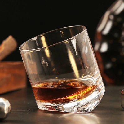 Whiskey glass Tower Of Pisa Inclined Bottom Wine Rock Glass For Bar NMD Brandy Snifer Chivas Whisky Drinking Cup Verre a Vin - Korvel