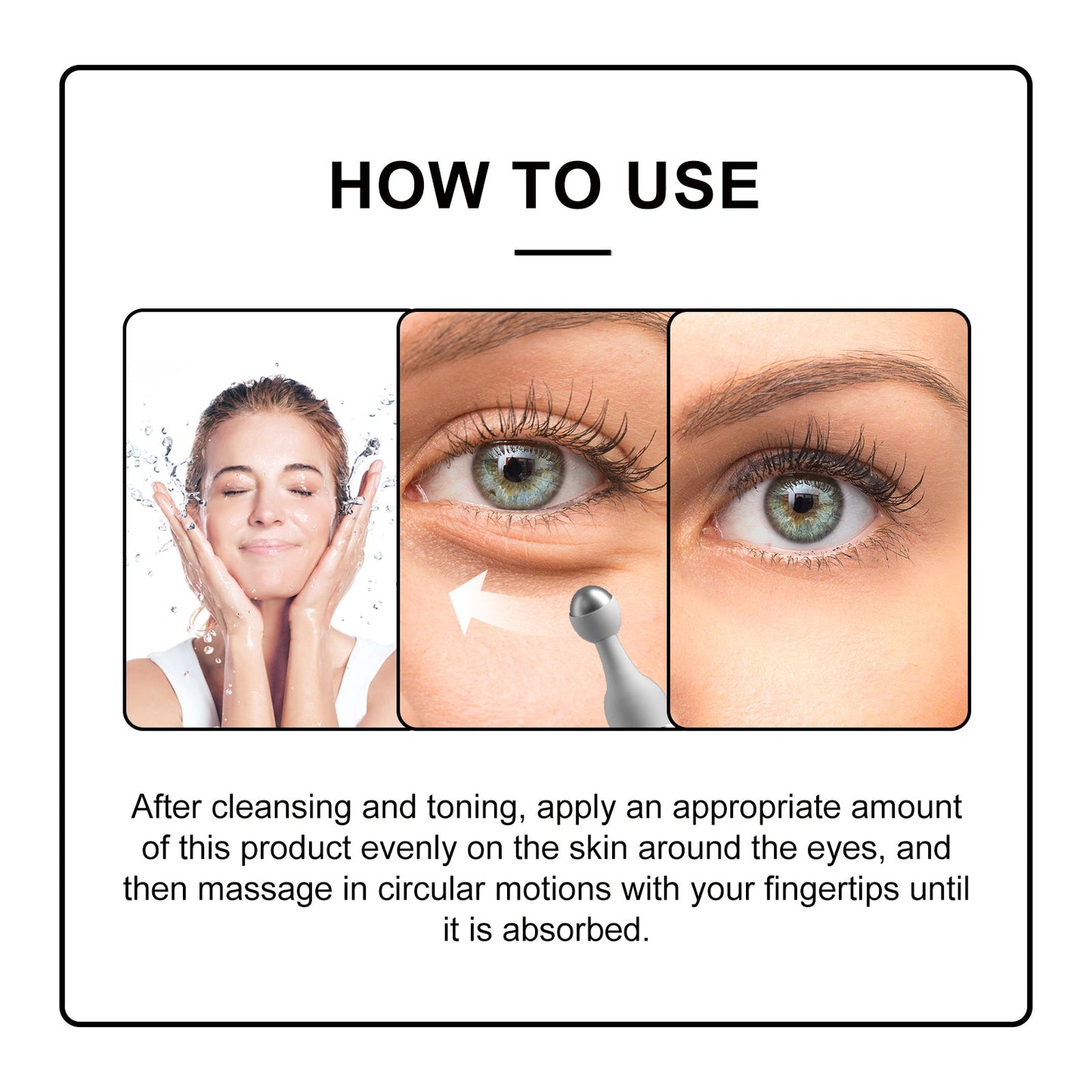 Premium Eye Roller Cream for Brightening and Hydration