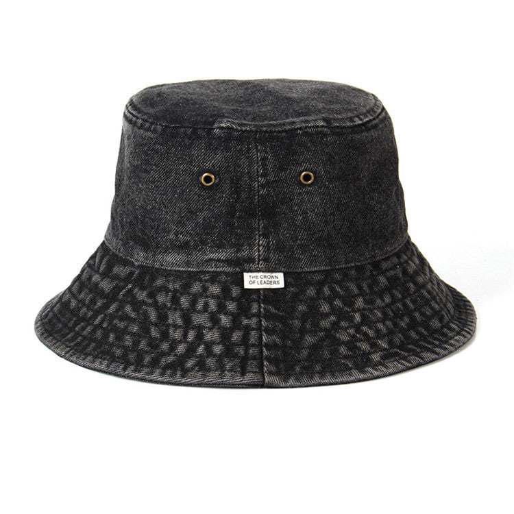 Premium Washed Denim Fisherman Hat for All Seasons