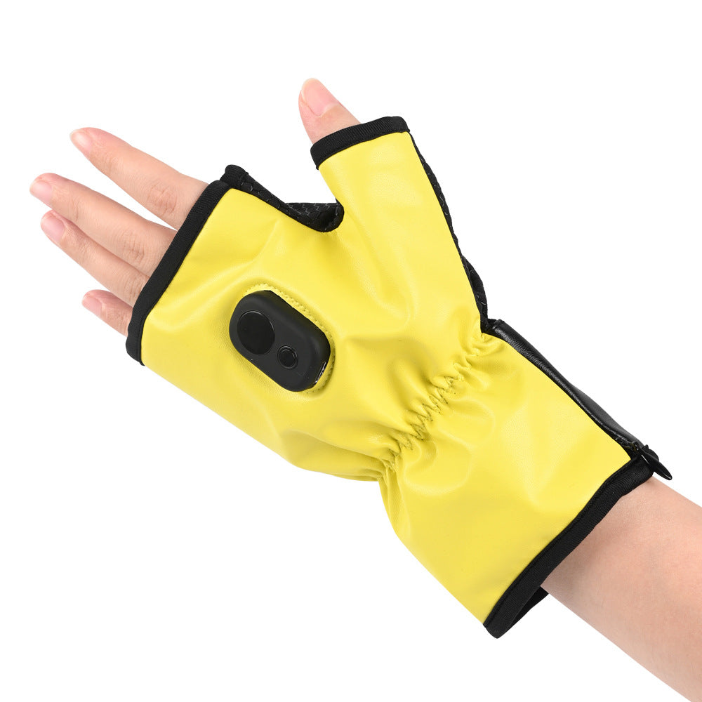 Autumn and winter electric heating gloves intelligent constant temperature charging heating gloves outdoor skiing camping - Korvel