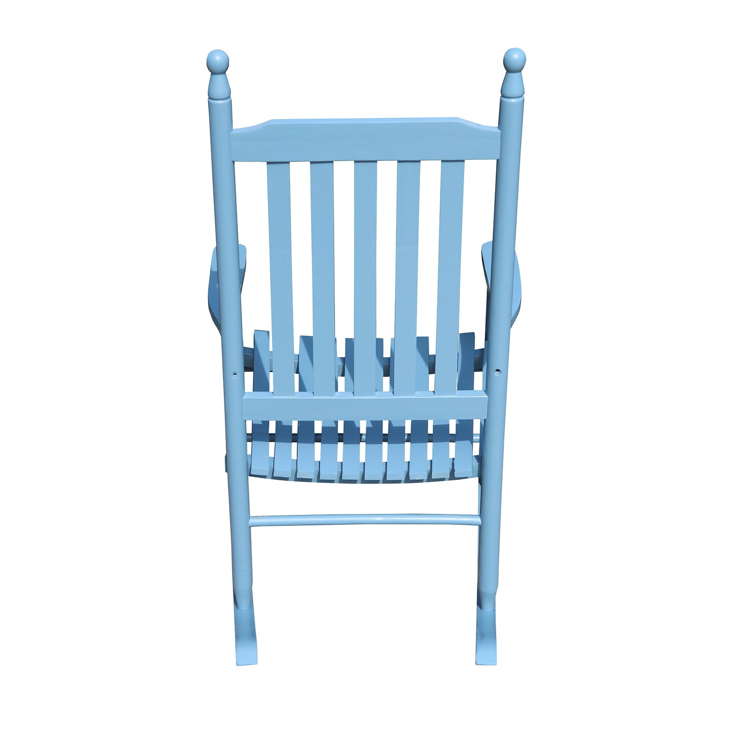 wooden porch rocker chair blue - Korvel