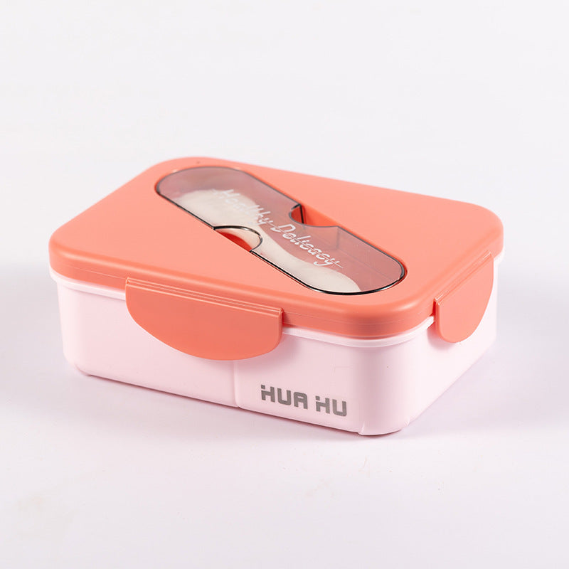 Japanese style simple portable compartment lunch box microwaveable lunch box - Korvel