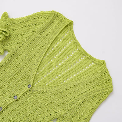 Spring New Style Round Neck Solid Color Loose Knit Sweater for Women - Korvel
